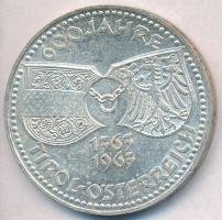 Ausztria 1963. 50Sch Ag "Tirol 600 éve egyesült Ausztriával" T:1-,2 Austria 1963. 50 Schilling Ag "600th Anniversary-Union with Tirol" C:AU,XF