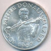 Ausztria 1967. 50Sch Ag "100 éves a Kék Duna keringő" T:1- Austria 1967. 50 Schilling Ag "Centennial of the Blue Danube Waltz" C:AU Krause KM#2902