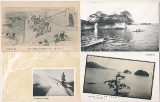 25 db RÉGI főleg megíratlan japán városképes lap / 25 pre-1945 mostly unused Japanese town-view postcards