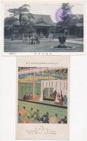 25 db RÉGI főleg megíratlan japán városképes lap / 25 pre-1945 mostly unused Japanese town-view post...