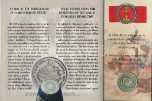 1998. 50f-200Ft (10xklf) forgalmi sor dísztokban + 1998. 100Ft alpakka "1848-1849. Szabadsághar...