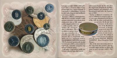 1998. 50f-200Ft (10xklf) forgalmi sor dísztokban + 1998. 100Ft alpakka "1848-1849. Szabadsághar...