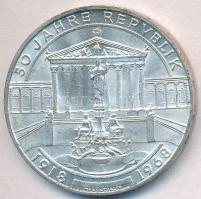 Ausztria 1968. 50Sch Ag "50 éves a Köztársaság" T:1- Austria 1968. 50 Schilling Ag "50th Anniversary of the Republic" C:AU Krause KM#2904.1
