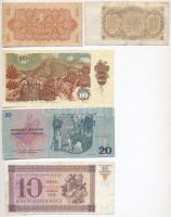 Szlovákia 1943. 10K + Csehszlovákia 1944. 1K + 1953. 1K + 1970. 20K + 1986. 10K T:III,III-
Slovakia...