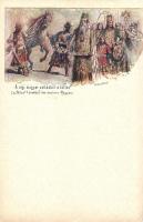 5 db RÉGI századforduló előtti díjjegyes Ezredéves Kiállítás művészlap, négy litho / 5 pre-1900 Ga. ...