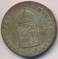 1849NB 3kr Cu T:2- karc, ph. 
Adamo B2