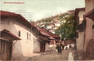 Sarajevo, Bosnisches Strassenbild, Verlag A. Thier / street view, M. kir. székesfehérvári 17/I. népf. Hadtáp zászlóalj. (EK)