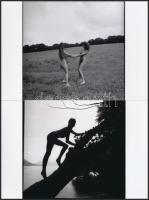 cca 1979 Egy csokor százszorszép, 13 db szolidan erotikus fotó, vintage negatívokról készült mai nag...