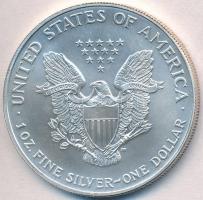 Amerikai Egyesült Államok 2001. 1$ Ag Amerikai Sas T:1-,2 kis patina  USA 2001. 1 Dollar Ag American Eagle Bullion Coin C:AU,XF small patina  Krause KM# 273