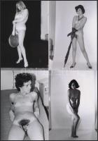 cca 1973 Modellparádé, 33 db szolidan erotikus fotó, vintage negatívokról készült mai nagyítások, 9x...