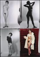 cca 1973 Modellparádé, 33 db szolidan erotikus fotó, vintage negatívokról készült mai nagyítások, 9x...