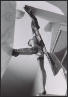 cca 1973 Modellparádé, 33 db szolidan erotikus fotó, vintage negatívokról készült mai nagyítások, 9x...