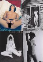 cca 1975 Lányok, asszonyok pucér kavalkádja, 44 db szolidan erotikus fotó, vintage negatívokról kész...