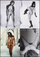 cca 1975 Lányok, asszonyok pucér kavalkádja, 44 db szolidan erotikus fotó, vintage negatívokról kész...