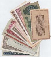 12db-os vegyes magyar korona, pengő és forint tétel, közte adópengő, milpengő és bilpengő bankjegy i...