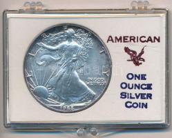 Amerikai Egyesült Államok 1988. 1$ Ag "Amerikai Sas" műanyag tokban T:1-,2 kis patina 
US...