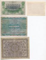 Ausztria 1922. 1K + 100K + 1000K + Grödig / hadifogolytábor ~1915. 20h szükségpénz T:I--III-
Austri...