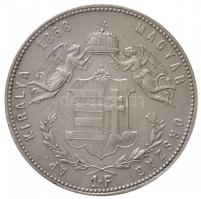 1868GYF 1Ft Ag "Ferenc József" Gyulafehérvár (12,34g) T:2 / Hungary 1868GYF 1 Forint Ag &q...