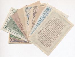 Ausztria ~1920. 10-50h (11xklf) utalvány és szükségpénz, közte Poysdorf, Pürbach és Steyr T:I--II-
...