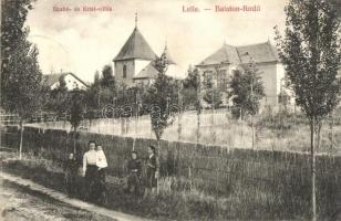 Balatonlelle-fürdő, Lelle; Szabó és Krist villák; kiadja Wollák József (r)