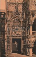 Venice, Venezia; Porta della Carta / gate, entrance to the Doges Palace (EK)