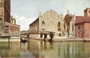 Venice, Venezia; Scuola della Misericordia / School of Mercy, canal, bridge, A. Serocchi (EK)