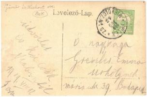 Feled, Veladin, Jesenské; vasútállomás gőzmozdonnyal / railway station, locomotive (r)