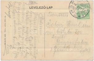 1911 Érsekújvár, Nové Zamky; Muzsikus cigányok a pályaudvaron, vasútállomás, W. L. Bp. 4496. / gypsy...