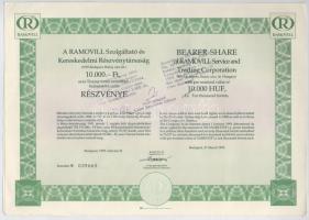 Budapest 1988. "Magyar Posta" körzeti telefonkötvénye 25.000Ft értékben + Budapest 1992. &...