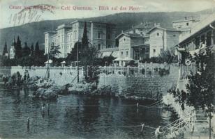 Abbazia, Café Quarnero, Blick auf das Meer / view to the sea (EK)