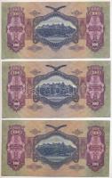 1930. 100P (2x) sorszámkövetők + 1930. 100P csillagos sorozatszám T:I,III