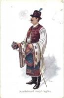 Mezőkövesdi matyó legény / Hungarian folklore, traditional costume s: Varga (EM)