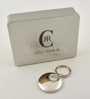 Nino Cerruti fém kulcstartó fém dobozban, h: 7 cm