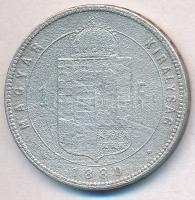 1880KB 1Ft "Ferenc József / Középcímer" fém másolata T:2-