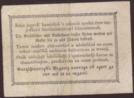 1849. "Kossuth bankó" 15kr T:II