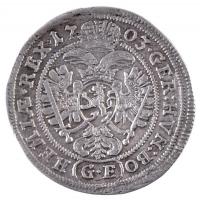 Csehország / történelmi tartomány 1703GE 3kr Ag "I. Lipót" Prága T:2 Bohemia 1703GE 3 Kreuzer Ag "Leopold I" Prague C:XF