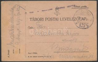 1917 Tábori posta levelezőlap TP 425 b