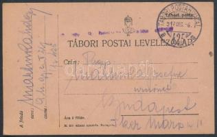 Austria-Hungary Field postcard &quot;TP 425 a&quot; Tábori posta levelezőlap &quot;TP 42...