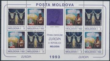 1993 Europa CEPT, kortárs művészet kisív Mi 94-95