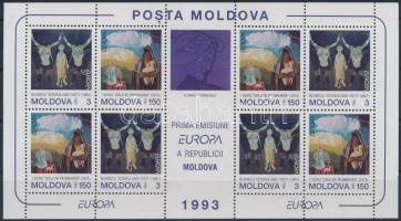 1993 Europa CEPT, kortárs művészet kisív Mi 94-95