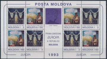 1993 Europa CEPT, kortárs művészet kisív Mi 94-95