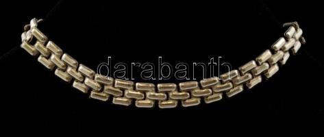 Ezüst (Ag.) nyaklánc és karkötő, jelzettek, h: 17,5 / 43,5 cm, nettó 5 / 11,7 g