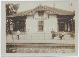 1907 Stubnyafürdő, Stubnianske Teplice; vasútállomás / railway station, photo