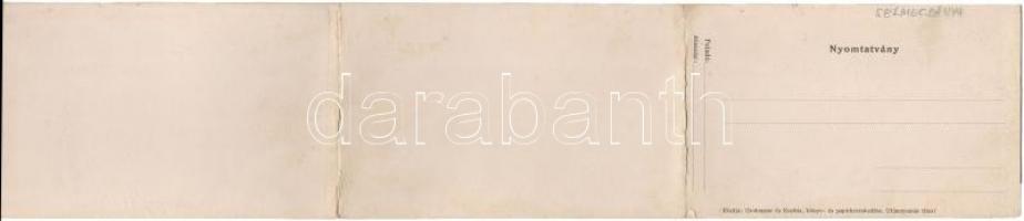 Selmecbánya, Banska Stiavnica; három-lapos panorámalap. Kiadja Grohmann és Kuchta / three-tiled pano...