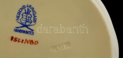 Herendi Viktória mintás kis tálka, kézzel festett, jelzett, hibátlan, d: 8 cm