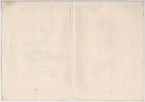 Budapest 1926. "Magyar Kender-, Len- és Jutaipar Részvénytársaság" huszonöt részvénye egyb...