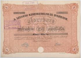 Budapest 1926. "Magyar Kender-, Len- és Jutaipar Részvénytársaság" huszonöt részvénye egyb...