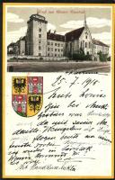 Wiener Neustadt,  K.u.k. Militär Akademie / Military Academy, coat of arms. E. Starosta 2391.