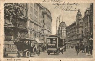 Vienna, Wien; Graben / street view with automobiles  (Rb)