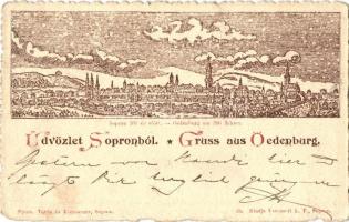 1898 Sopron, Oedenburg; 300 évvel ezelőtt. Nyom. Török és Kremszner; Kiadja Kummert L. F. 38.